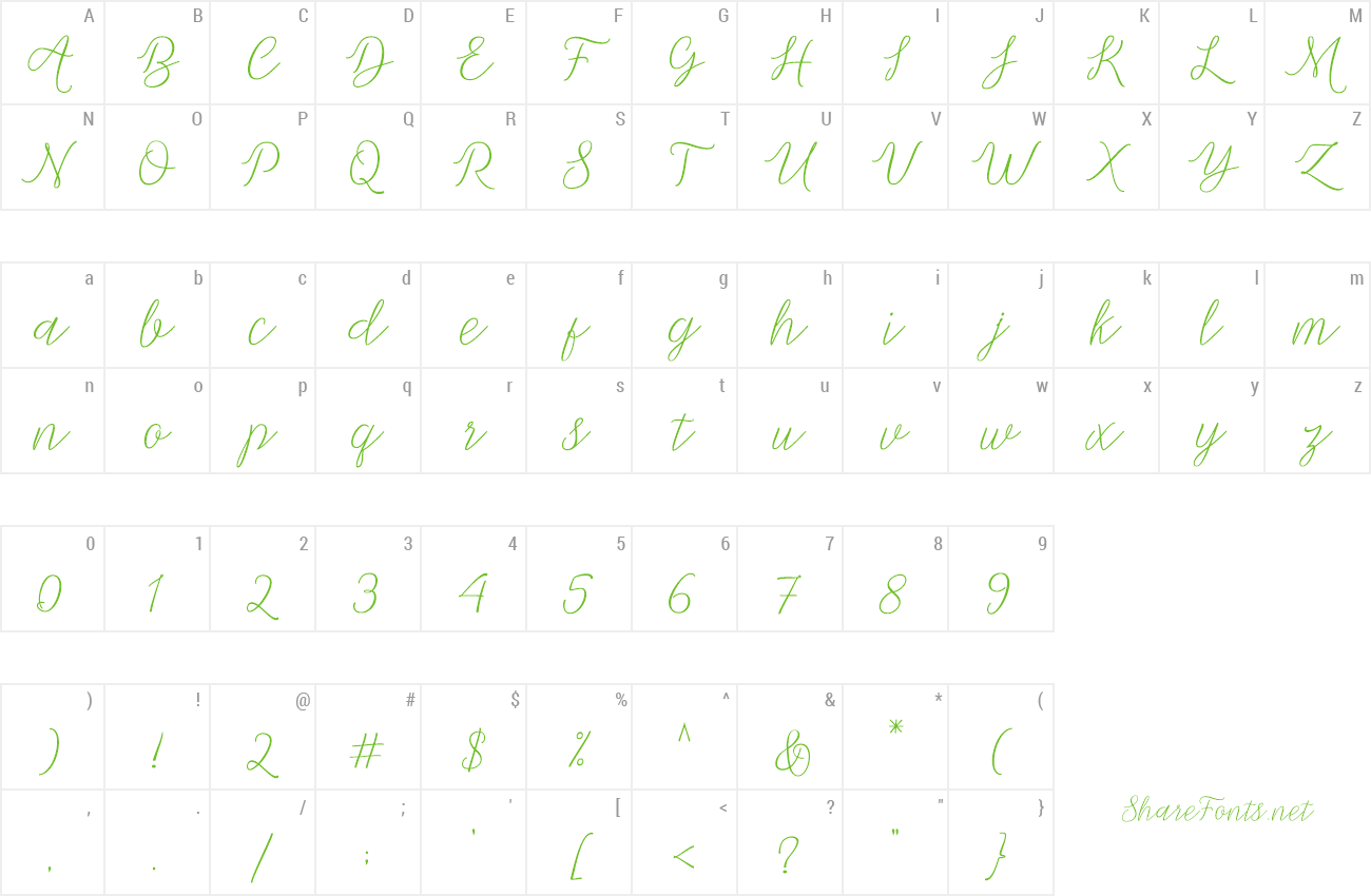 Font Michella preview